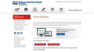 
                            7. Online Banking | Citizens National Bank of Texas