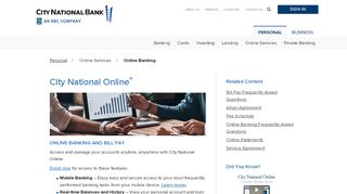 
                            1. Online Banking - City National Bank