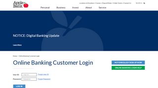 
                            1. Online Banking Customer Login | Apple Bank