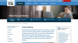 
                            3. Online Banking | ESL Federal Credit Union