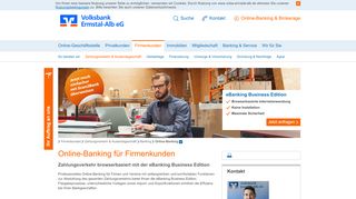 
                            10. Online-Banking Firmenkunden - Volksbank Ermstal-Alb