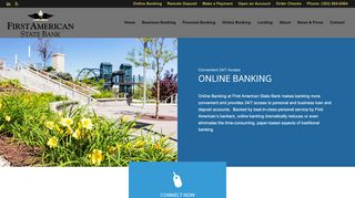 
                            9. Online Banking – First American State Bank