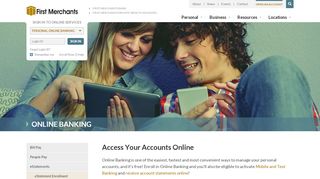 
                            6. Online Banking - First Merchants Bank