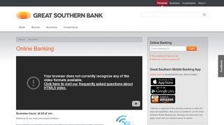 
                            1. Online Banking - Great Southern Bank