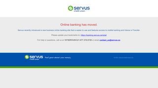 
                            4. Online banking has moved - Servus Credit Union