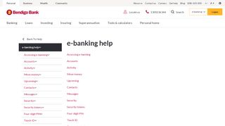 
                            2. Online Banking Help | Bendigo Bank