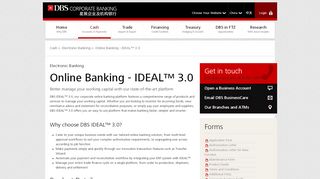 
                            8. Online Banking - IDEAL™ 3.0 | DBS Corporate Banking