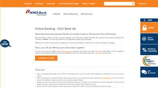 
                            7. Online Banking | Internet Banking | Online ... - ICICI Bank UK