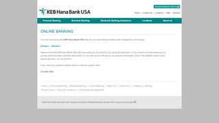 
                            5. Online Banking - KEB Hana Bank USA