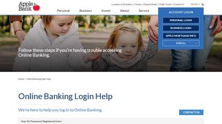 
                            4. Online Banking Login Help | Apple Bank