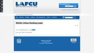 
                            7. Online Banking Login - LAFCU