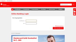 
                            3. Online-Banking: Login - naspa.de