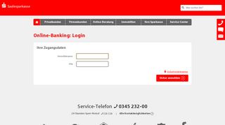 
                            2. Online-Banking: Login - Saalesparkasse