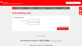 
                            2. Online-Banking: Login - Sparkasse ALK