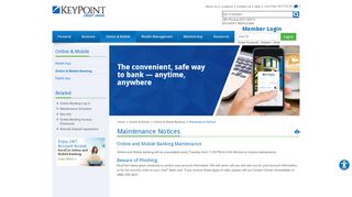 
                            2. Online Banking Maintenance & Security | KeyPoint Credit Union