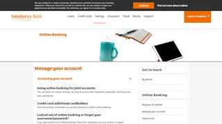 
                            2. Online Banking | Managing Your Account - Sainsbury's Bank