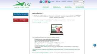 
                            3. Online Banking - New Orleans, LA - ASI Federal Credit Union