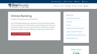 
                            3. Online Banking | One Nevada Credit Union