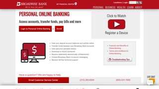 
                            2. Online Banking Overview | Broadway Bank