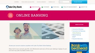 
                            6. Online Banking | Personal Banking | Lake City Bank