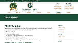 
                            2. Online Banking | Pineland Bank