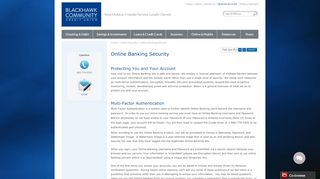 
                            7. Online Banking Security - Blackhawk Community Credit Union