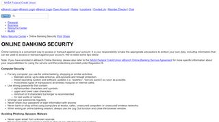 
                            7. Online Banking Security | NASA Federal Credit Union