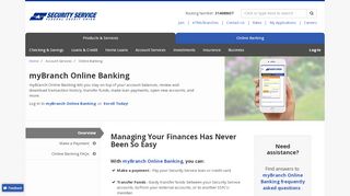 
                            2. Online Banking - Security Service Federal Credit Union