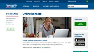 
                            2. Online Banking Services from CommunityAmerica Credit Union