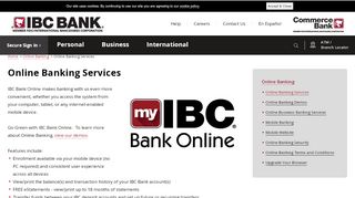 
                            4. Online Banking Services | Personal, Business and ... - IBC Bank