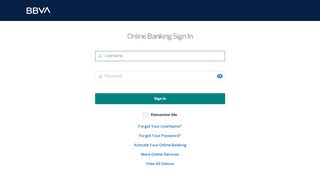 
                            11. Online Banking Sign In - BBVA