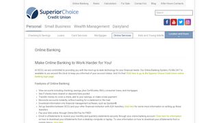 
                            5. Online Banking - Superior Choice Credit Union