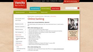 
                            2. Online banking - Vancity