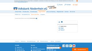 
                            2. Online-Banking - Volksbank Niederrhein eG