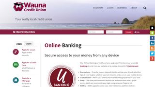 
                            8. Online Banking - Wauna Federal Credit Union