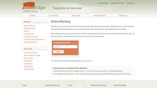 
                            5. Online Banking - WestEdge Credit Union