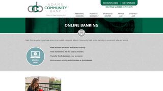 
                            4. Online Banking with Adams Community Bank