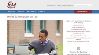 
                            4. Online Banking with Bill Pay › F&M Bank