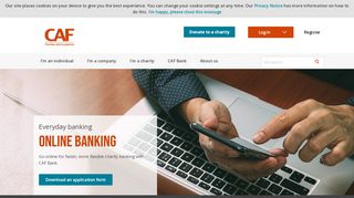 
                            2. Online banking with CAF | Simple and secure charity bank