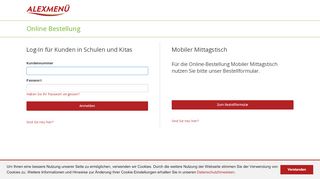 
                            2. Online Bestellung - ALEXMENÜ Online