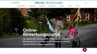 
                            1. Online-Bewerbungsportal · UWC Deutschland