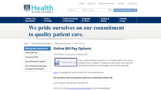 
                            1. Online Bill Pay | Augusta University Health | Augusta, GA