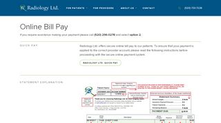 
                            8. Online Bill Pay - Radiology Ltd.