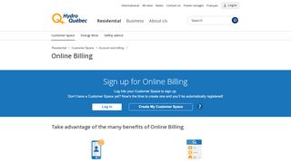 
                            5. Online Billing | Hydro-Québec