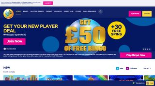 
                            10. Online Bingo | Spend £10, Get £30 Bonus | galabingo.com ...