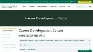 
                            3. Online Career Resources - Skidmore College