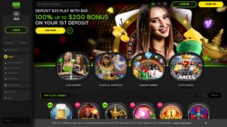 
                            3. Online Casino | $88 No Deposit Bonus | 888 Casino Canada