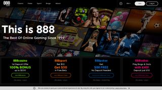 
                            3. Online Casino, Sports Betting & Poker Games | 888.com™