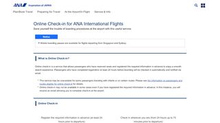 
                            7. Online Check-in for ANA International Flights | Prepare for ...