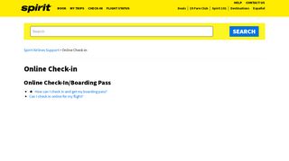 
                            10. Online Check-in – Spirit Airlines Support